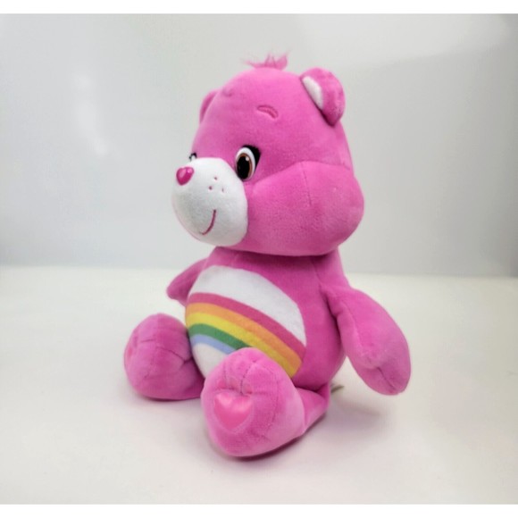 Care Bears Pink Cheer Bear Hug and Giggle Rainbow Plush Giggles Sound 13" 2018 - Picture 3 of 15